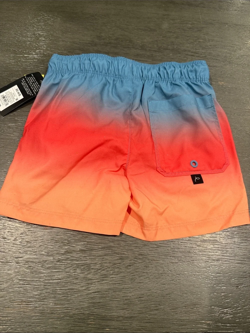 Pack 2 Short Swim Ombre Aqua to Charcoal & Blue to Coral Swim Trunks - Art Class